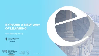 EXPLORE A NEW WAY  OF LEARNING  www.elearninguoa.org  www.elearninguoa.org  WHO WE The