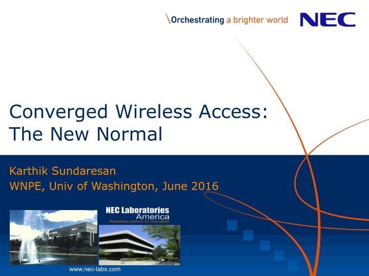 converged wireless access the new normal