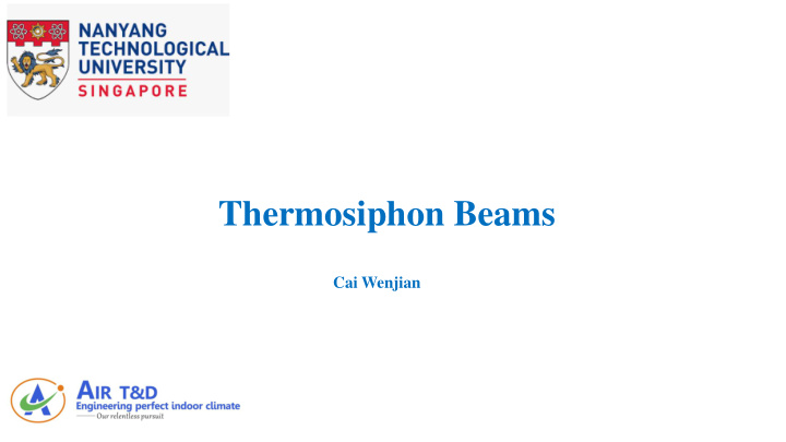 thermosiphon beams