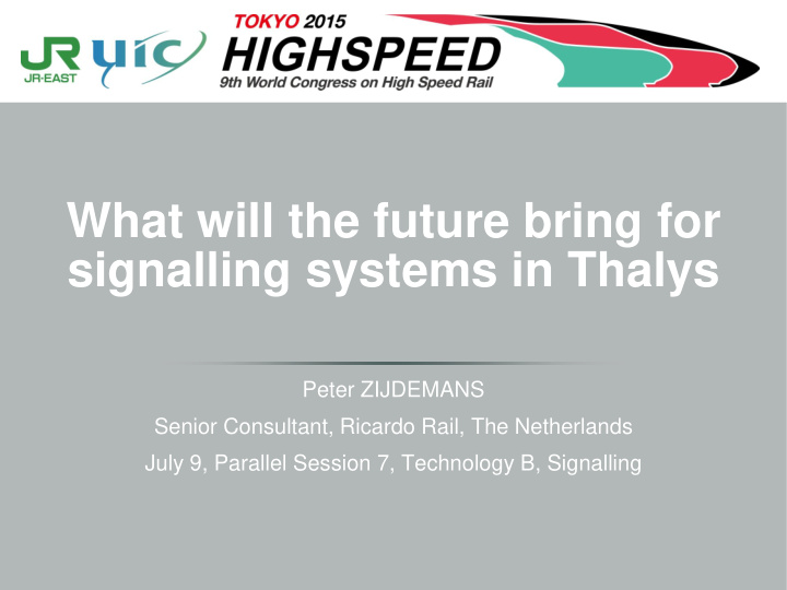 signalling systems in thalys