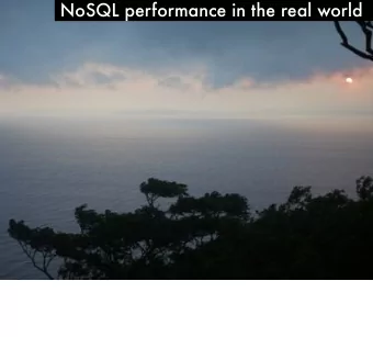 NoSQL performance in the real world  David Mytton  Woop Japan!  - Examining each database in turn