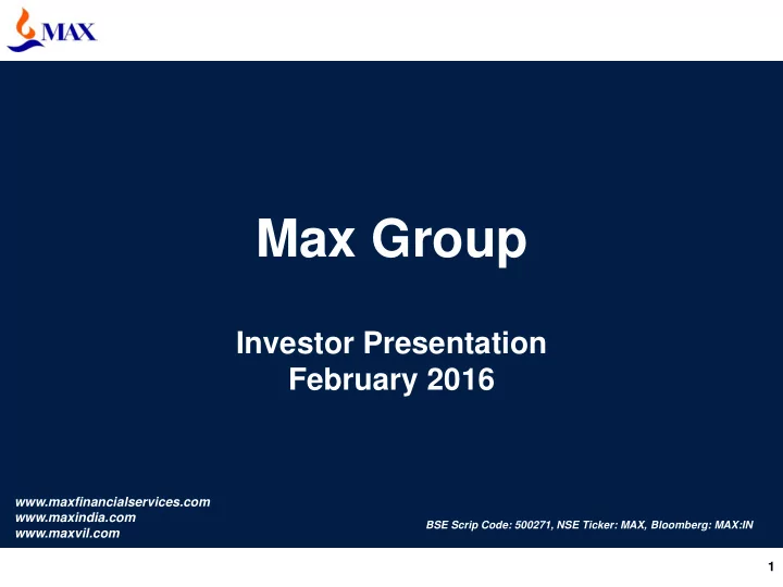 max group