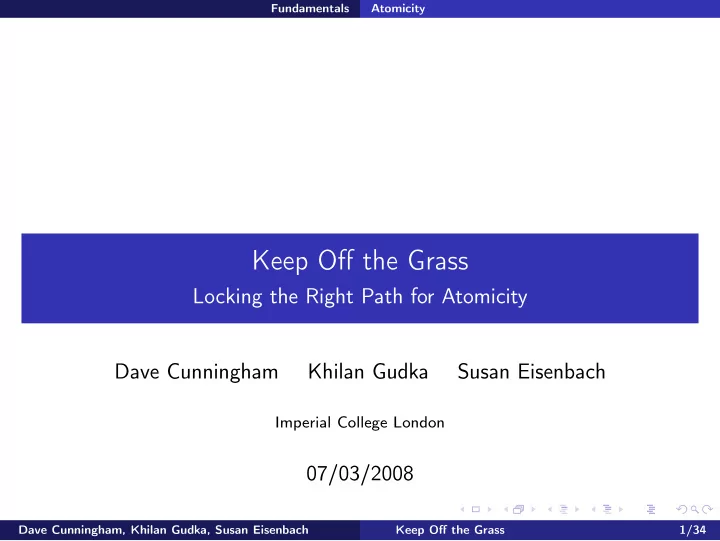 keep off the grass