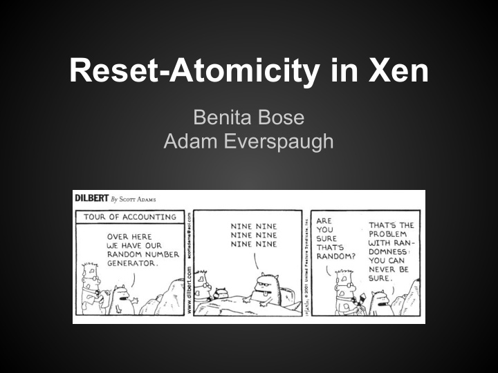reset atomicity in xen