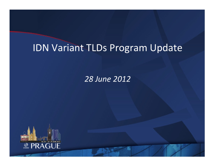 idn variant tlds program update