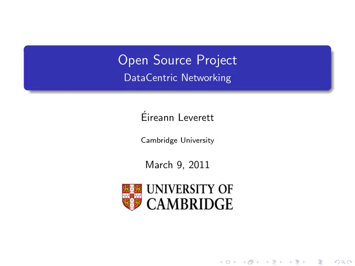 open source project