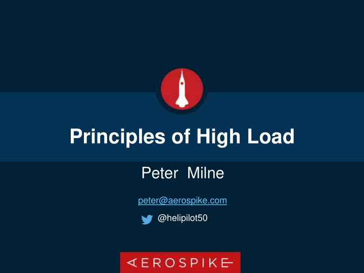 principles of high load