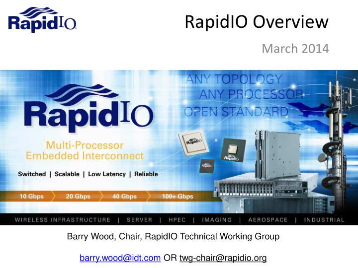 rapidio overview