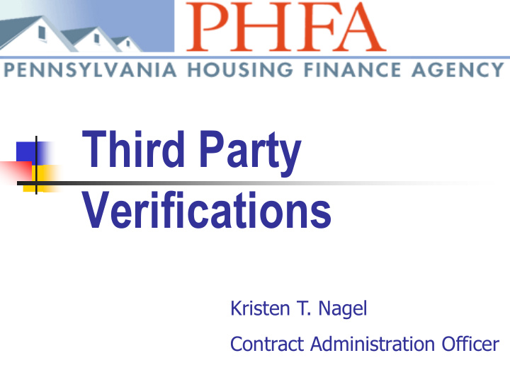 third party verifications