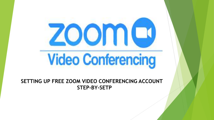 setting up free zoom video conferencing account step by