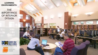 THE  IMPORTANCE  OF INTERIOR  DESIGN  Education Experts More than 450 educational projects 80%