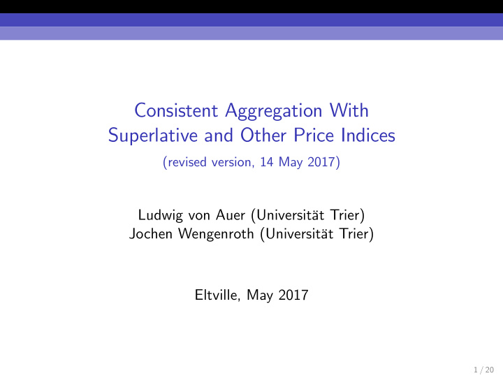 consistent aggregation with superlative and other price