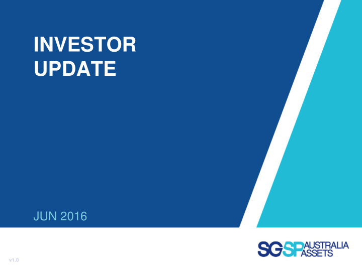 investor update