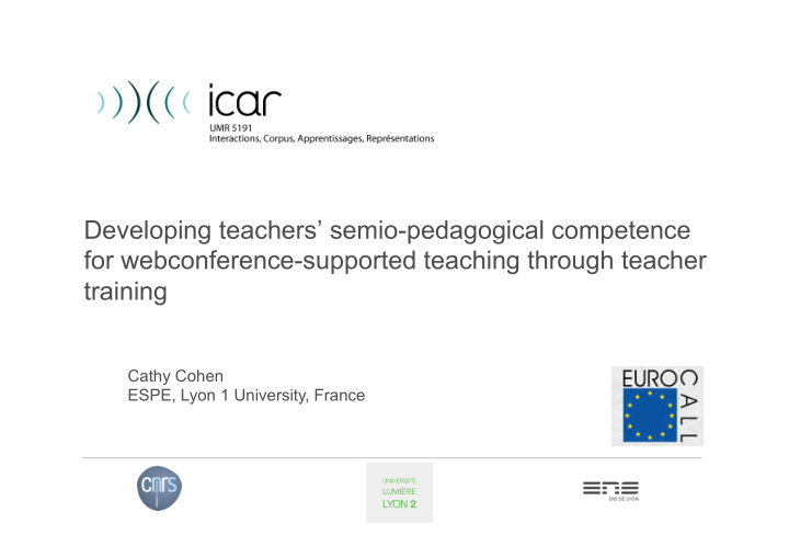 developing teachers semio pedagogical competence for