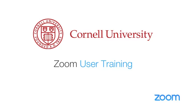 zoom user training any device anywhere