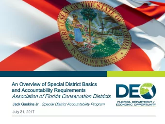 and Acco  countab  untability  ility Require  uireme  ments  nts  Association of Florida