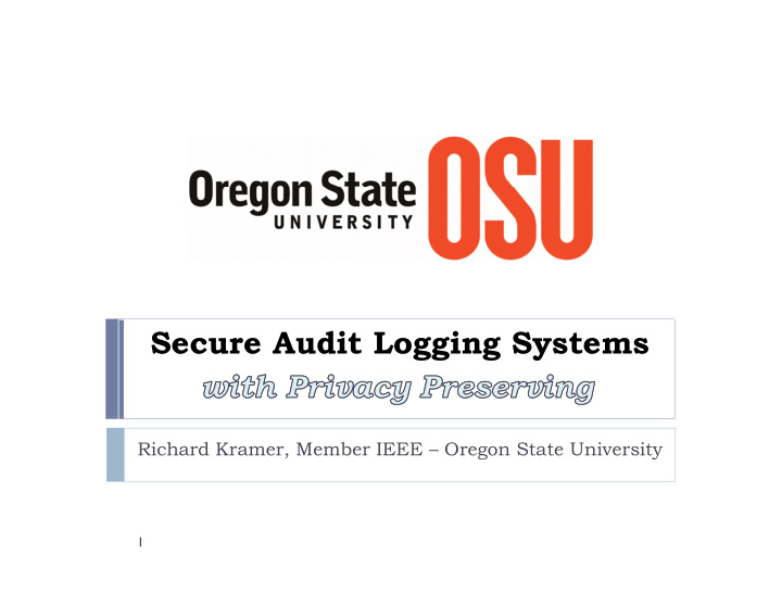 secure audit logging systems secure audit logging systems