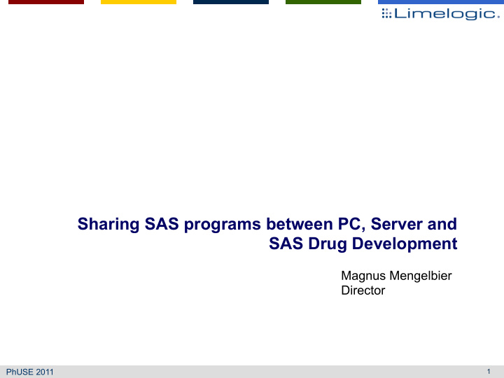 sharing sas programs between pc server and sas drug