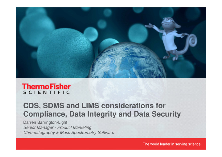 cds sdms and lims considerations for compliance data