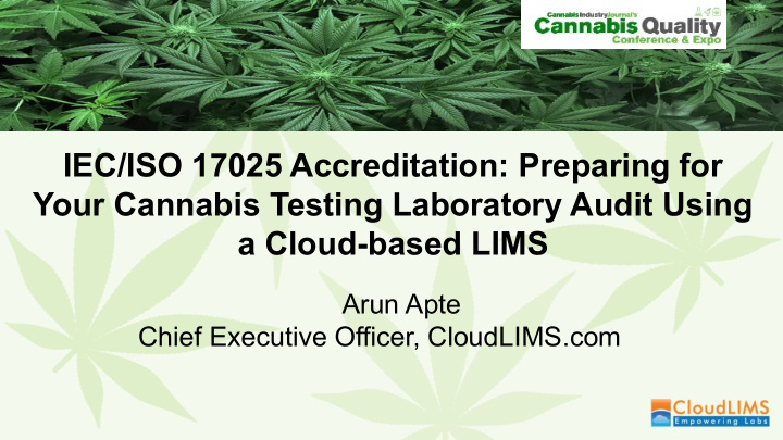 iec iso 17025 accreditation preparing for your cannabis