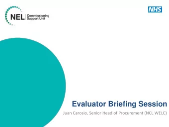 Introduction Introduction: The process of selecting the evaluation criteria, and the application of