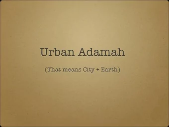 Urban Adamah  (That means City + Earth)  This is the Urban Adamah farm.  When you come to Urban