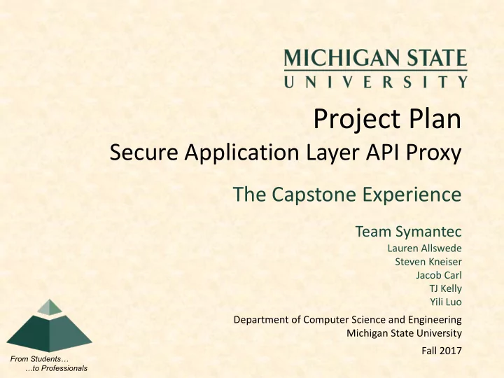 project plan