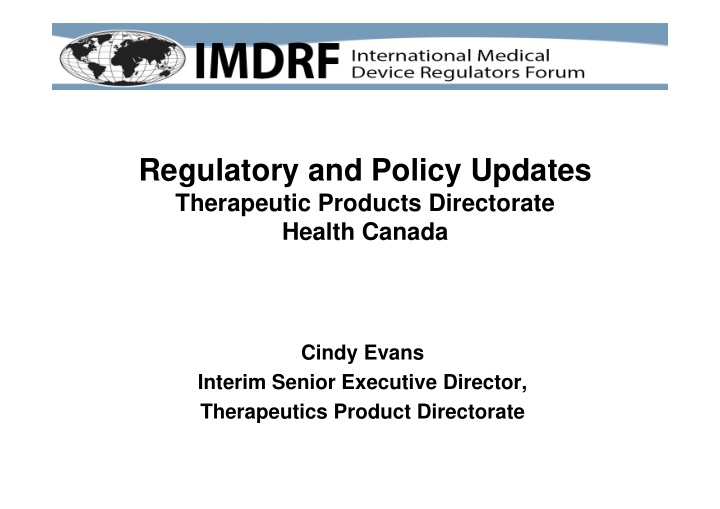 regulatory and policy updates