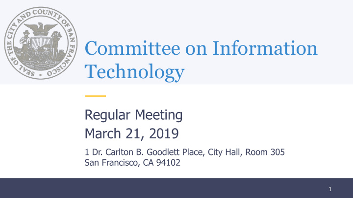 committee on information