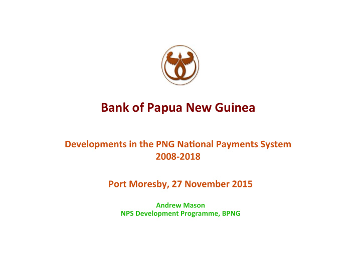bank of papua new guinea