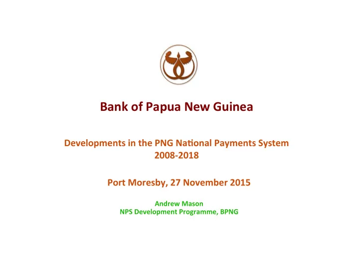 bank of papua new guinea