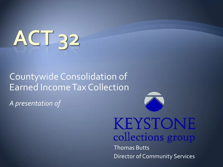 countywide consolidation of