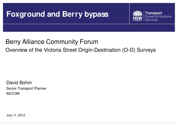 foxground and berry bypass