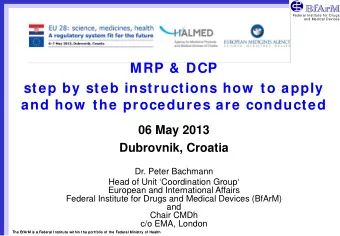 MRP &amp; DCP  step by steb instructions how  to apply  and how  the procedures are conducted  06