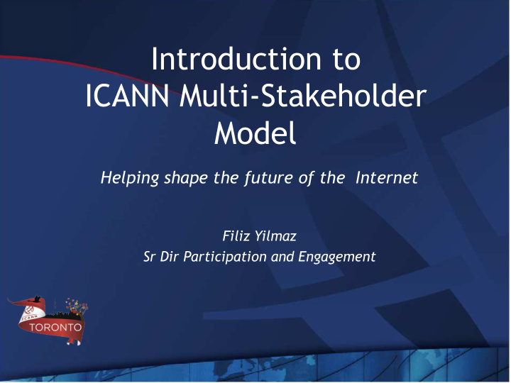 introduction to icann multi stakeholder model