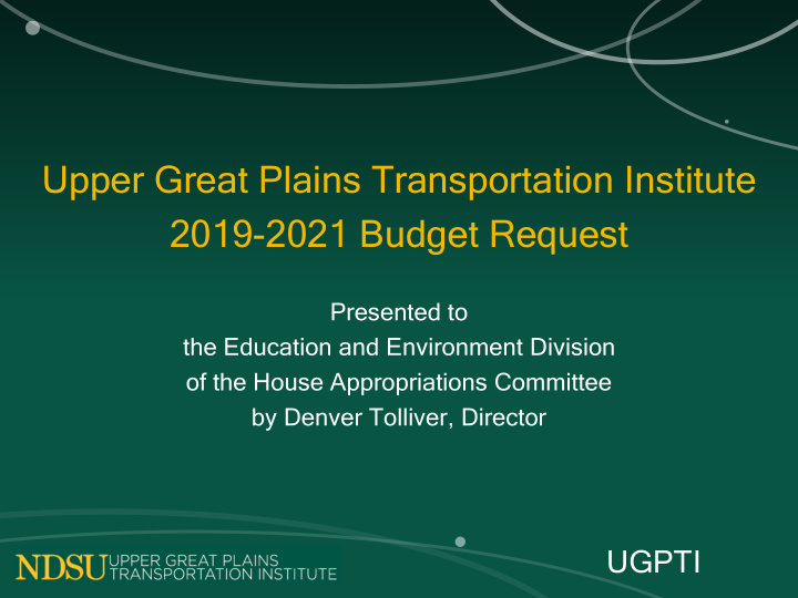 2019 2021 budget request