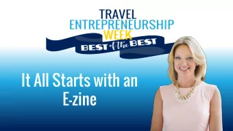 It All Starts with an  E-zine  this is the response I most often get ..  NO  Where Does the