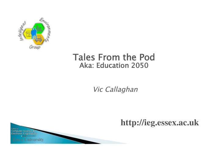 tales from the pod