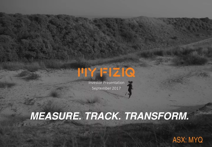 measure track transform