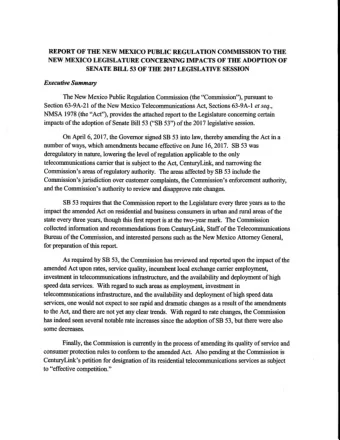 Section 63-9A-21 of the New Mexico Telecommunications Act, Sections 63-9A-1 et seq., NMSA 1978 (the