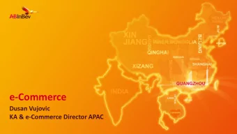 e-Commerce  Dusan Vujovic  KA &amp; e-Commerce Director APAC  Connection with Strategy  Personal