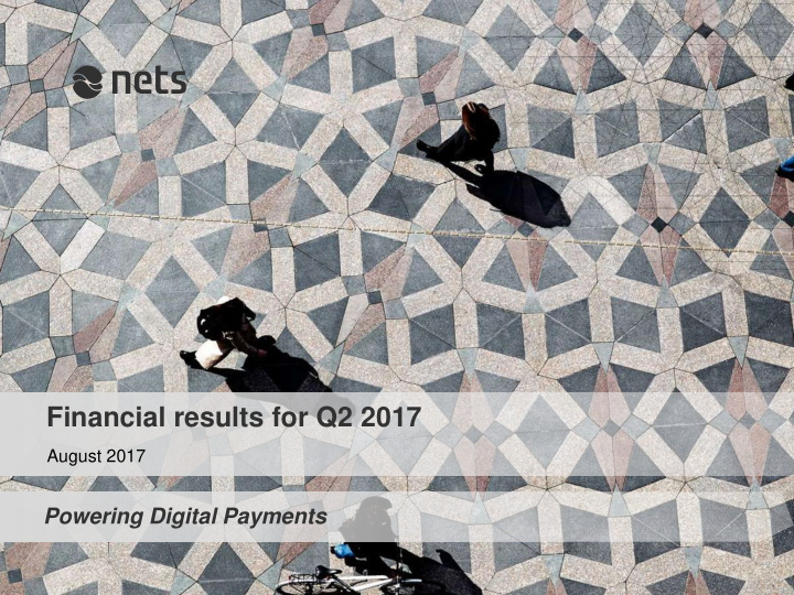 financial results for q2 2017