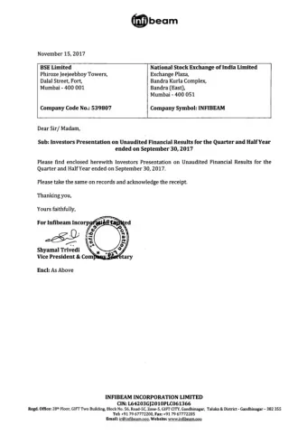 RIGHT  platform earnings  CLICK!  Earnings Presentation Q2 FY18  Quarter ending September