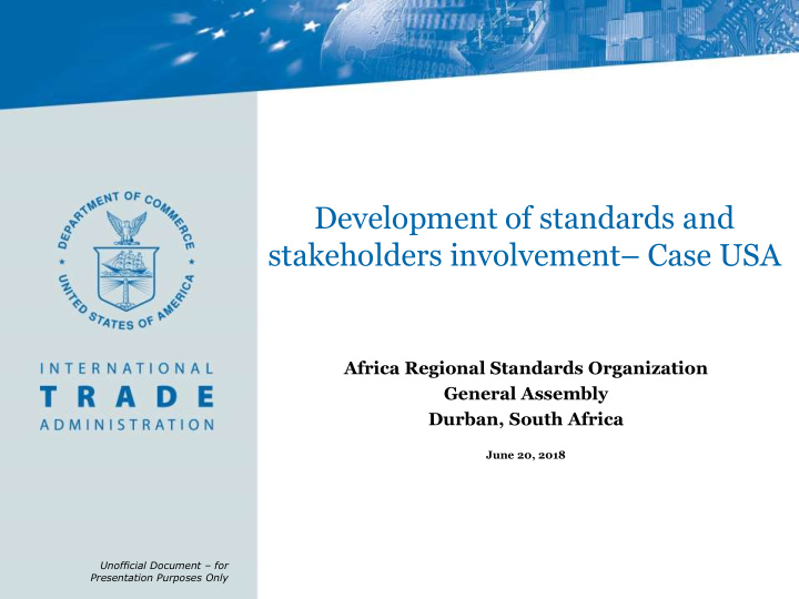 stakeholders involvement case usa