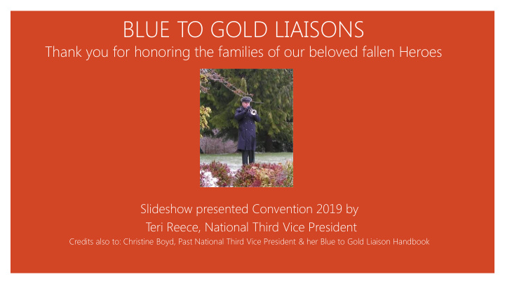 blue to gold liaisons