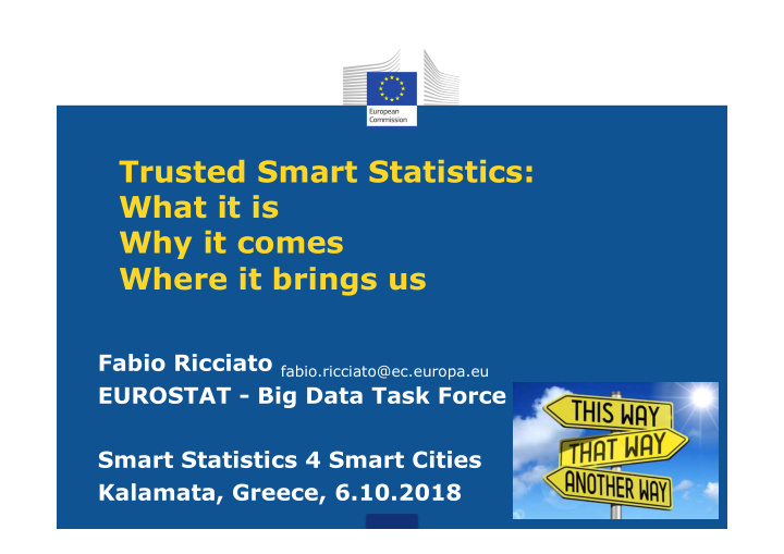 trusted smart statistics what it is why it comes where it