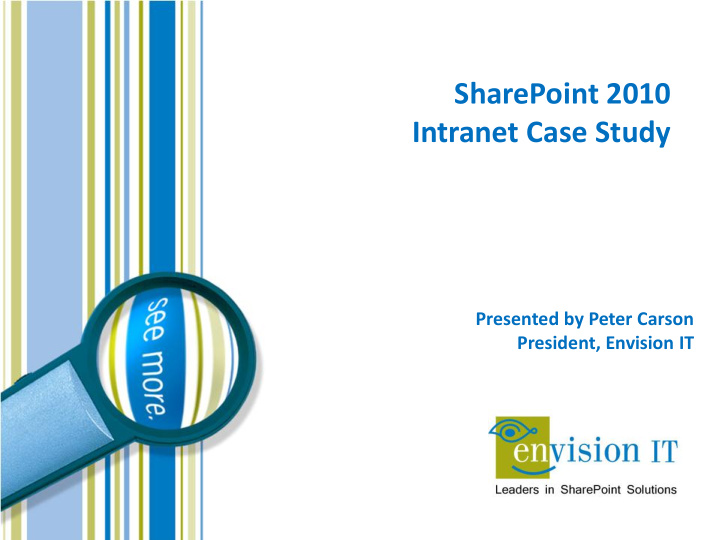 sharepoint 2010 intranet case study