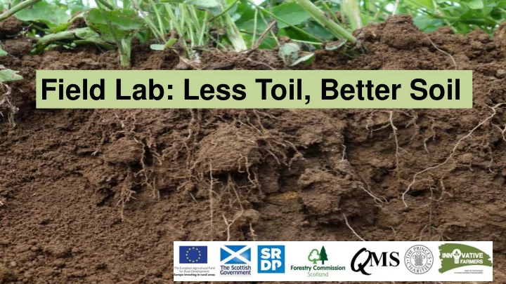 field lab less toil better soil field lab less toil