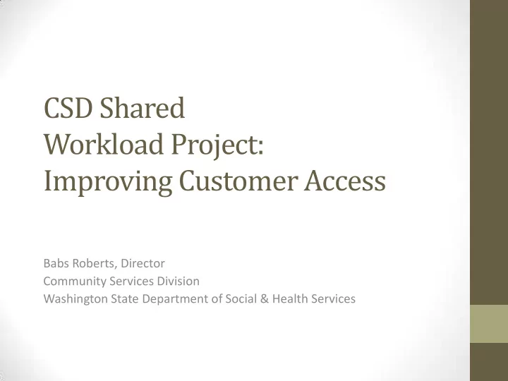 babs roberts director community services division