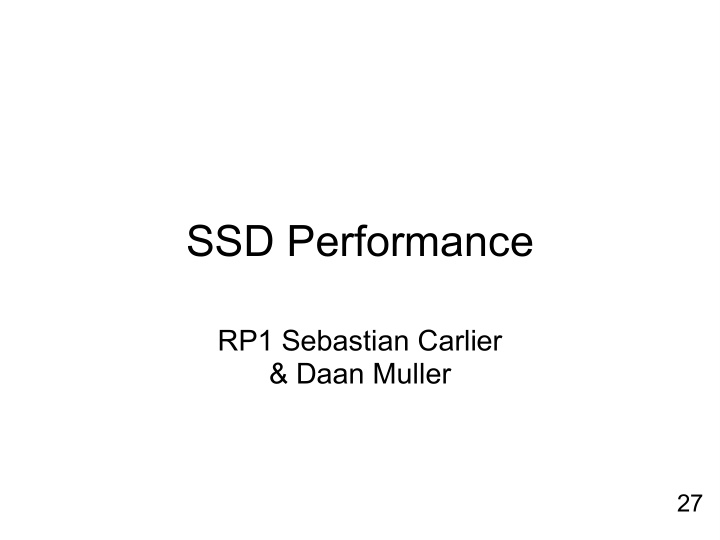 ssd performance